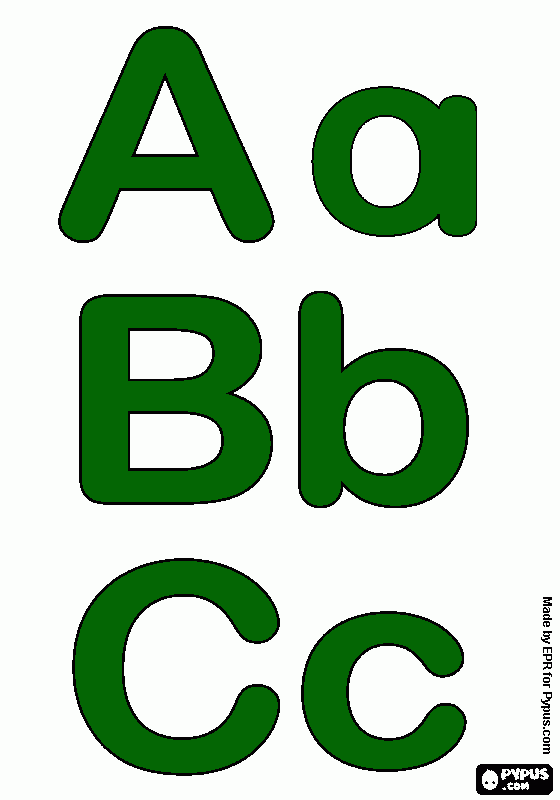 kolorowanka abc