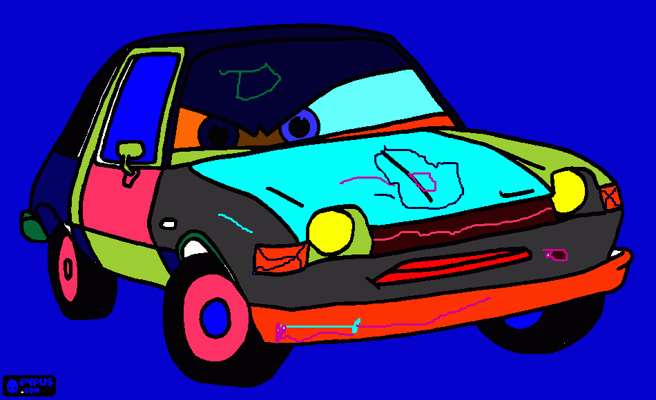 kolorowanka agent z cars