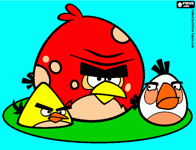 kolorowanka Alan Angry Birds
