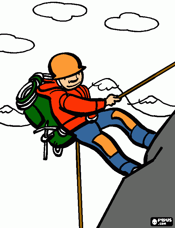 kolorowanka alpinista