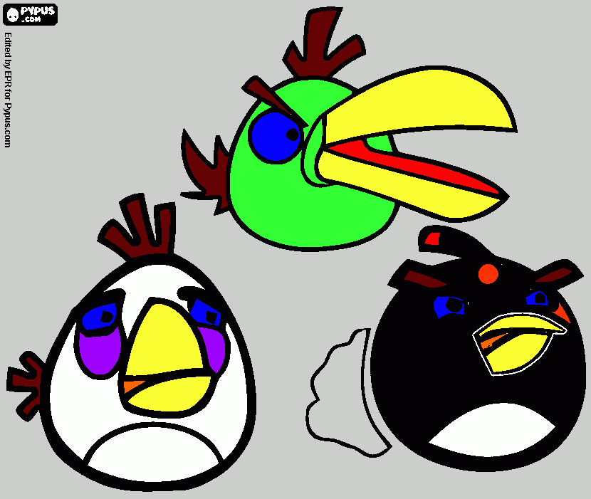 kolorowanka angry berds