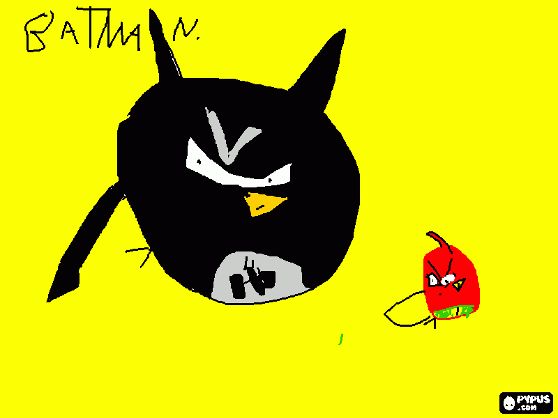 kolorowanka angry birds batman