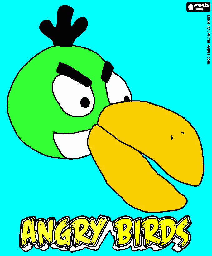 kolorowanka Angry birds Hal