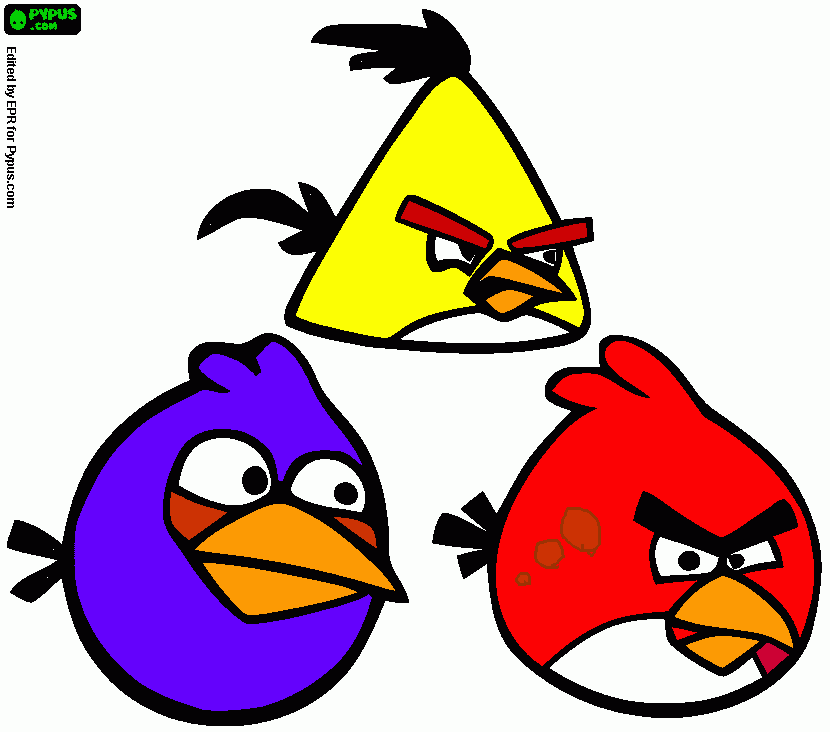 kolorowanka angrybirds