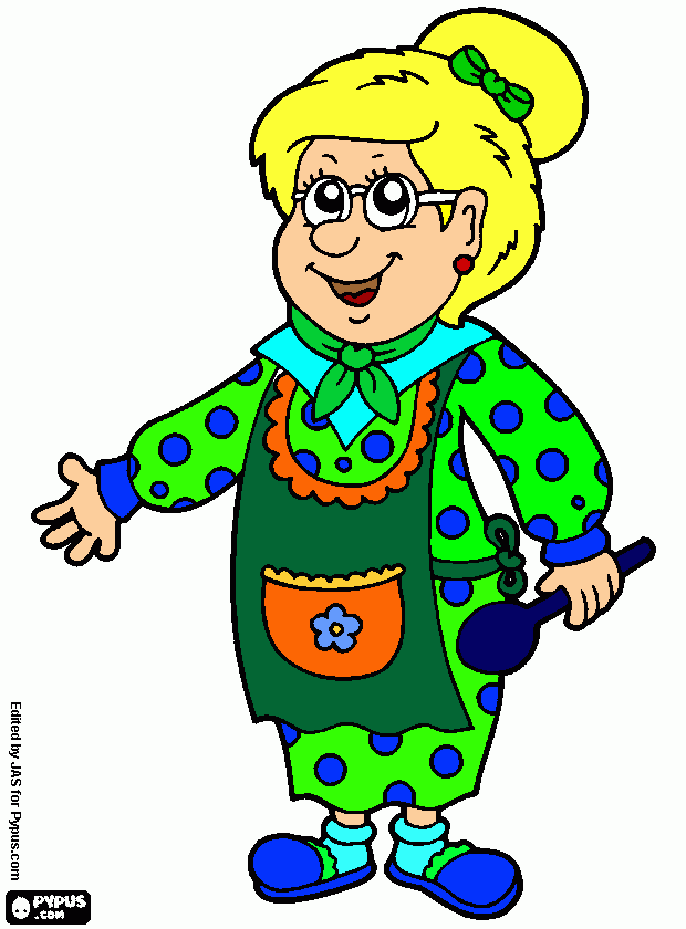 kolorowanka babcia Gosia