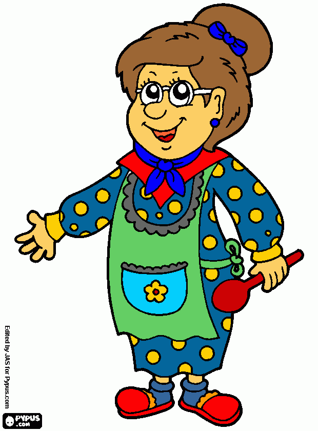 kolorowanka babcia ika