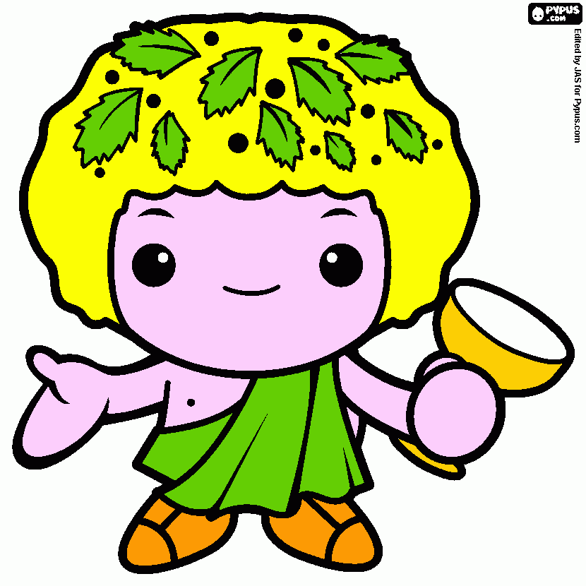 kolorowanka bachus