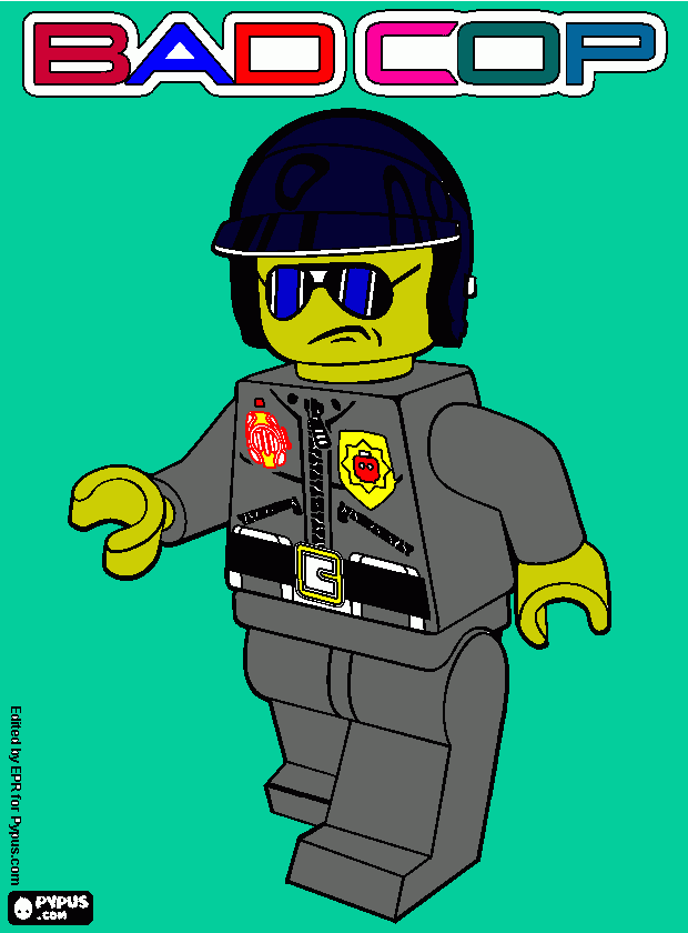 kolorowanka bad cop