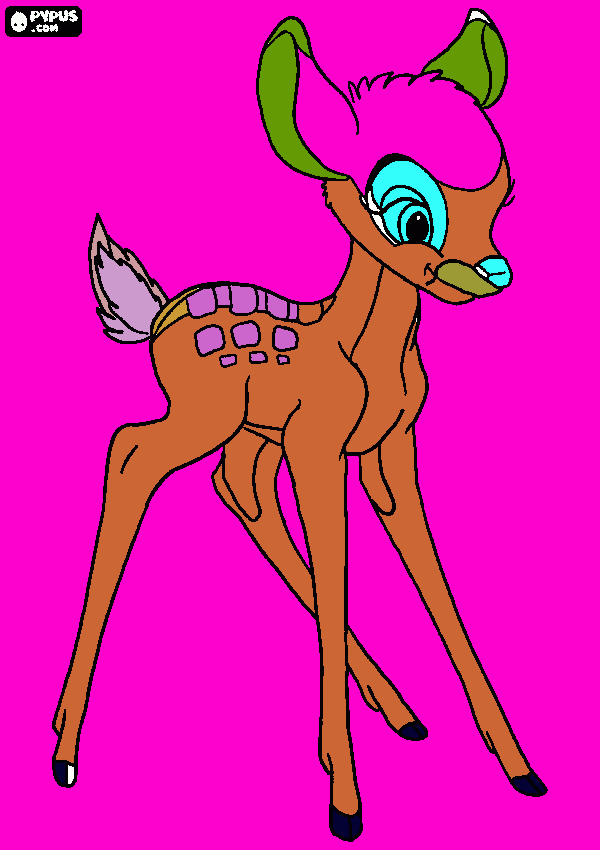 kolorowanka Bambi