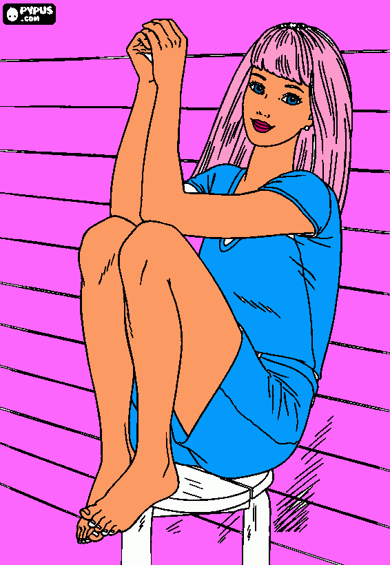 kolorowanka barbie dla cb 