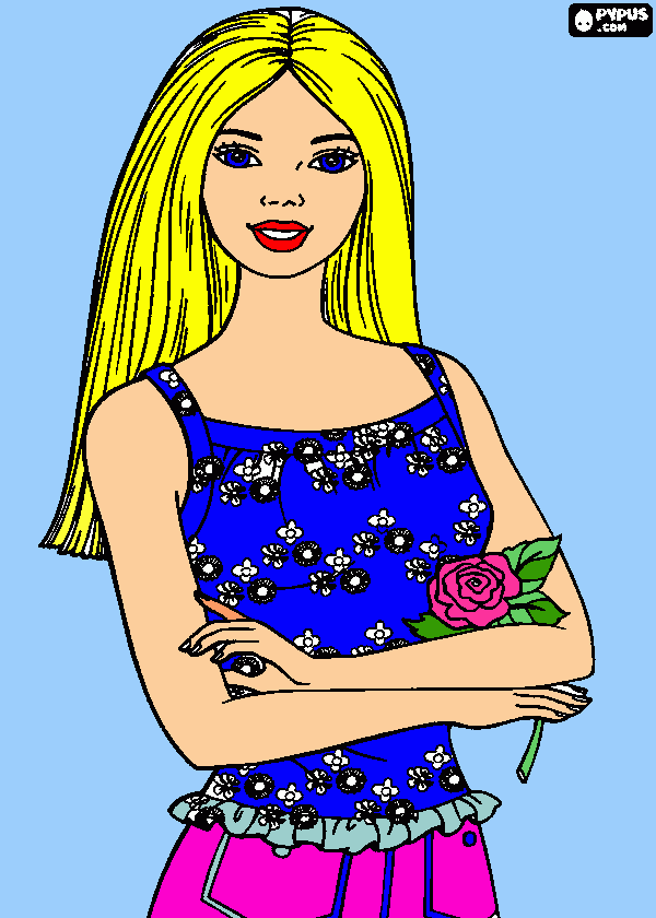 kolorowanka Barbie dla mamy