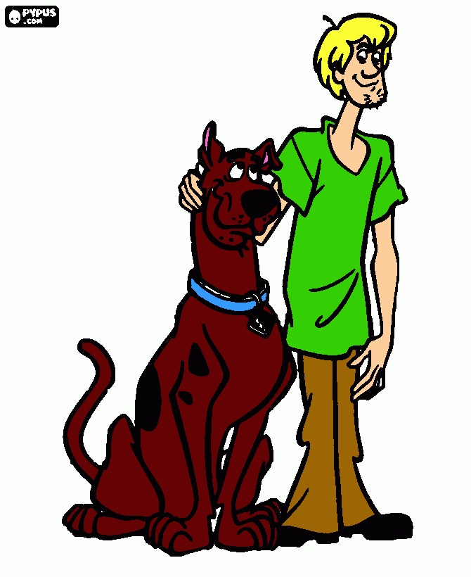 kolorowanka Bartek Scooby i Kudłaty