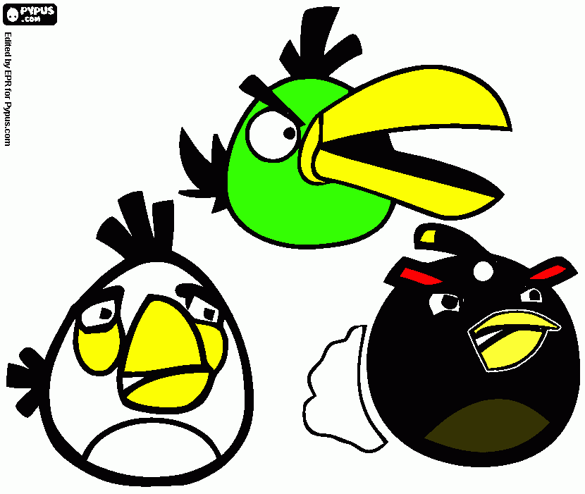 kolorowanka birds