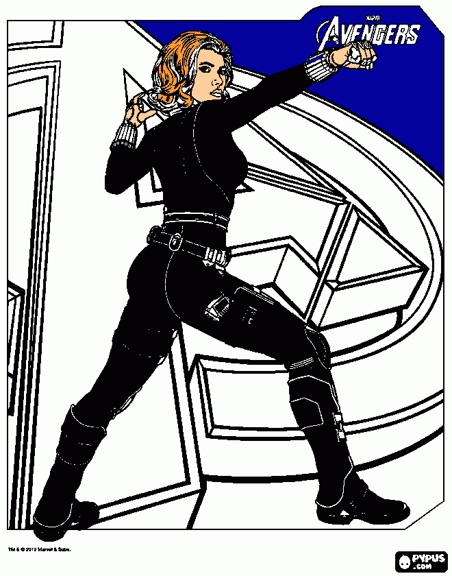 kolorowanka black widow