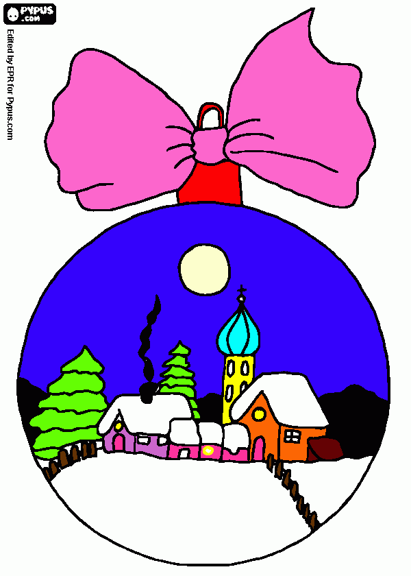 kolorowanka bombkas