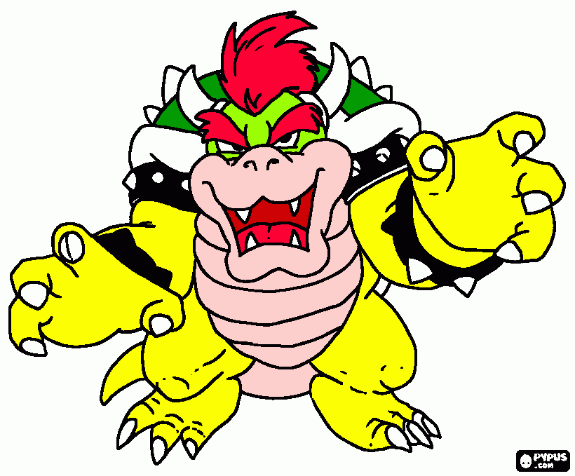 kolorowanka bowser