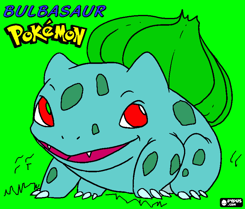 kolorowanka bulbasaur