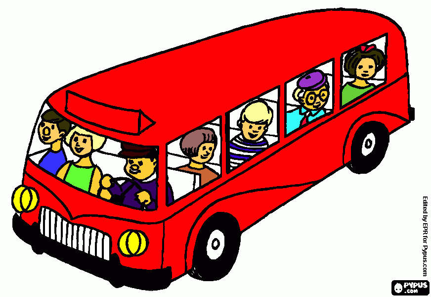 kolorowanka bus 100