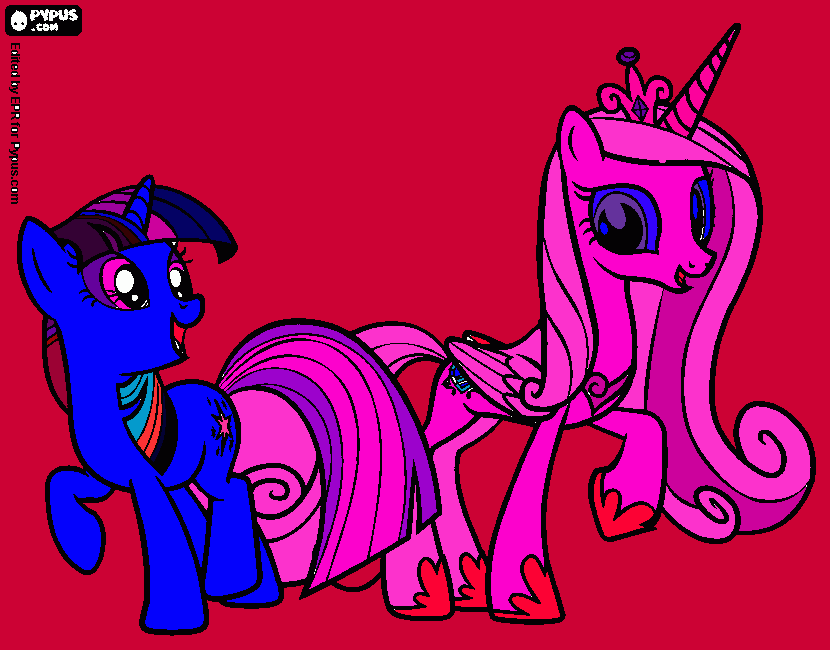 kolorowanka cadence   twilight  sparkle