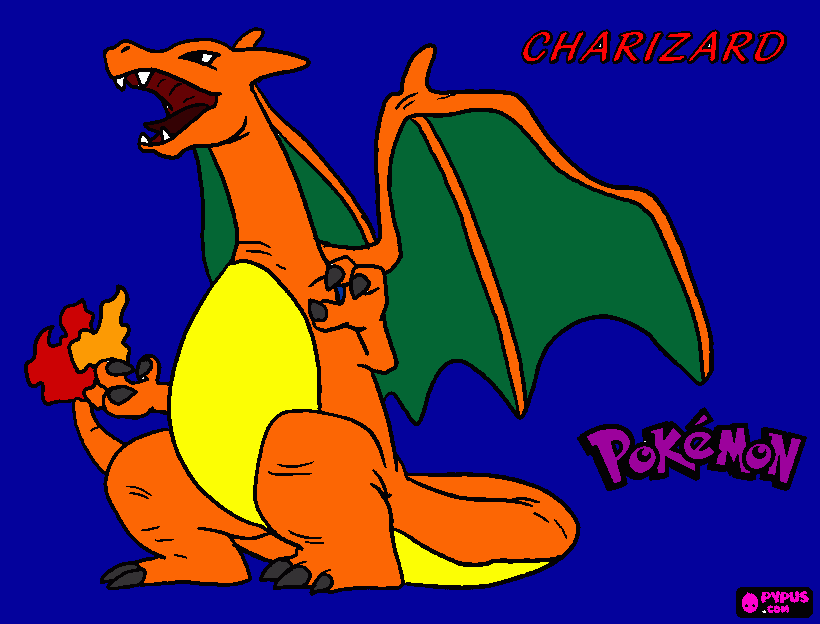 kolorowanka charizard