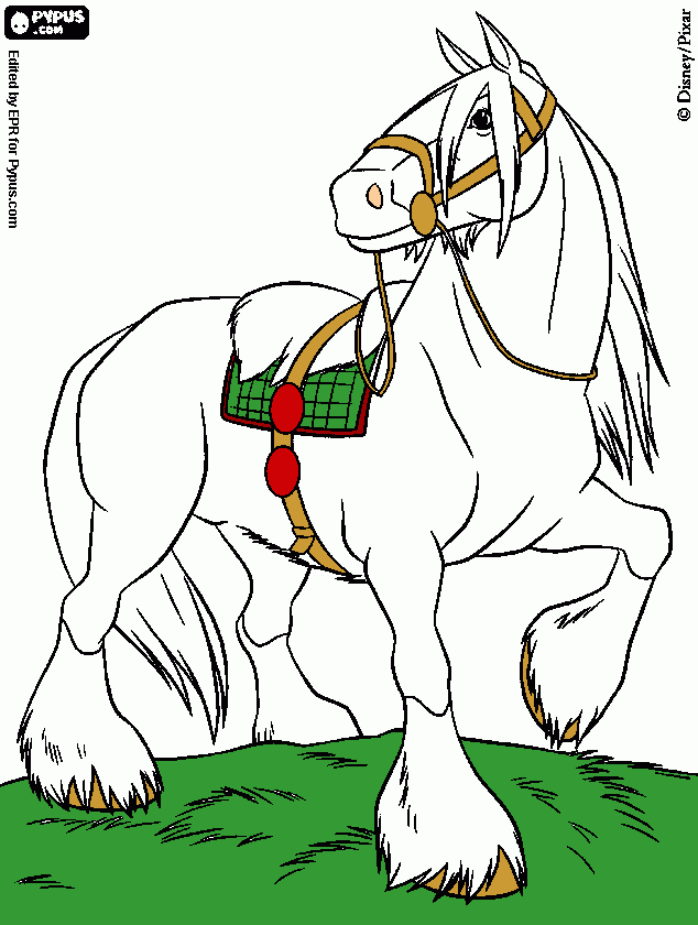 kolorowanka Cudny Koń...