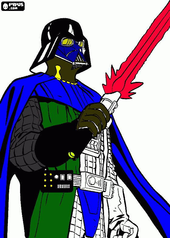kolorowanka darth vader