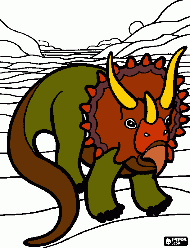 kolorowanka dino