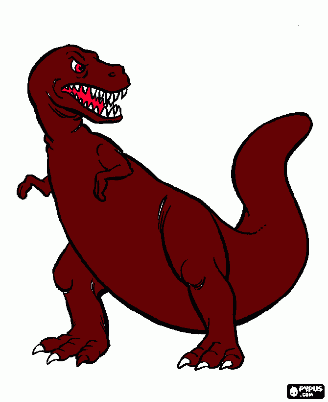 kolorowanka Dinozaur Piotra