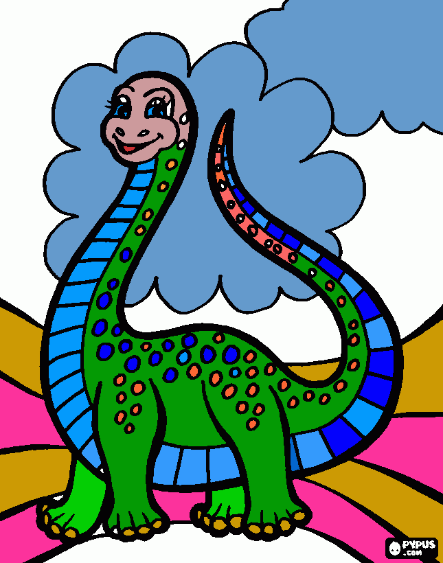 kolorowanka dinozaurzyca