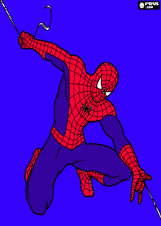 kolorowanka dla taty obrazek spider man