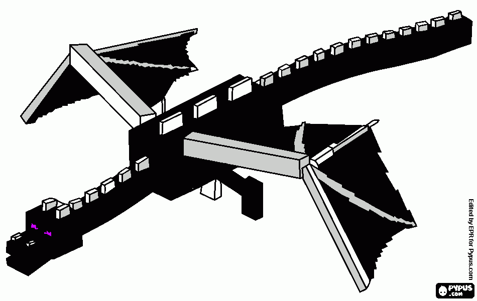 kolorowanka EnderDdragon