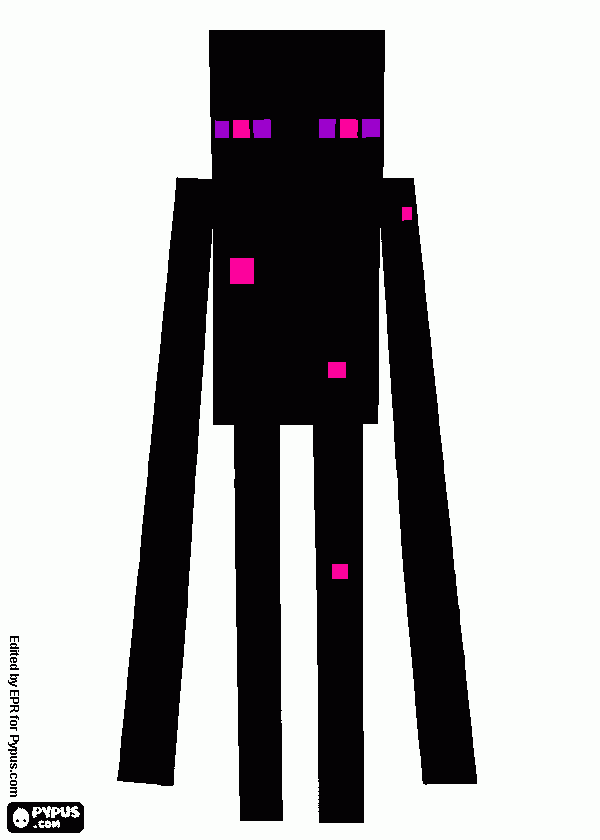 kolorowanka enderman!!!!!!!