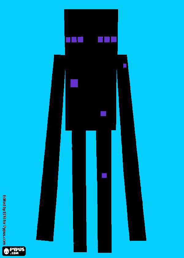 kolorowanka enderman