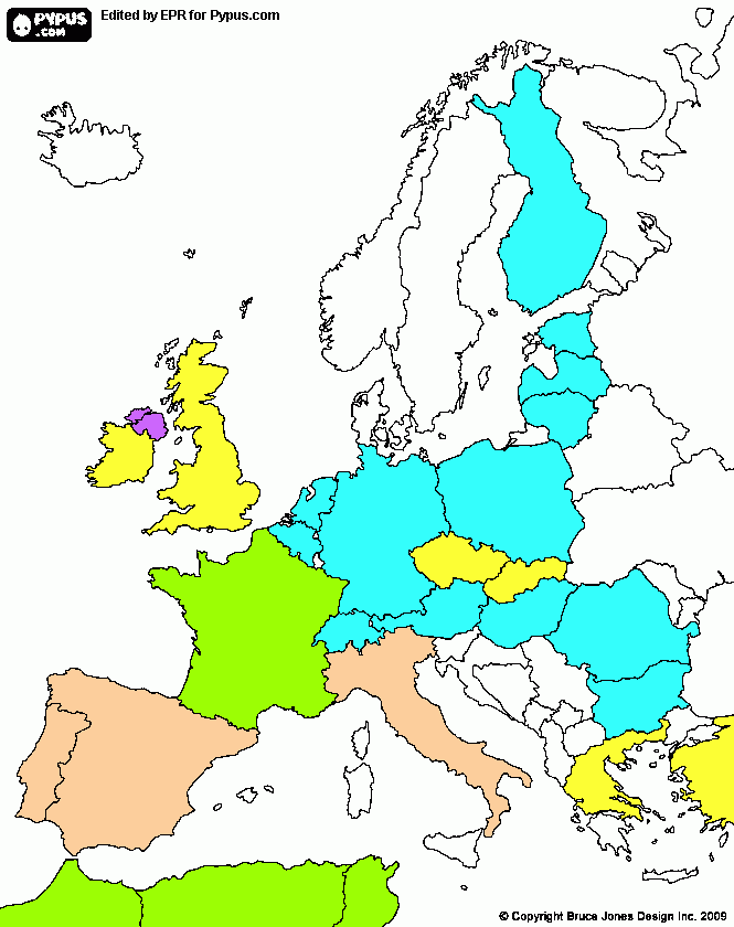 kolorowanka europa