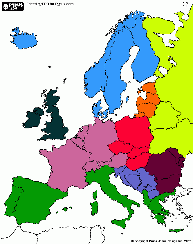 kolorowanka europaaa