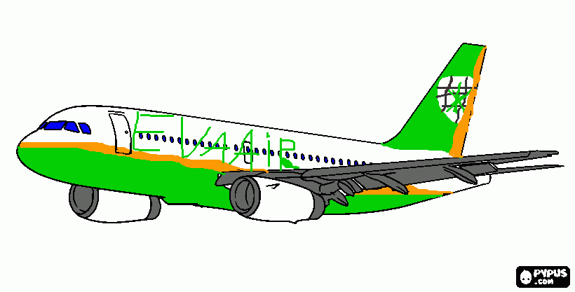 kolorowanka Eva air
