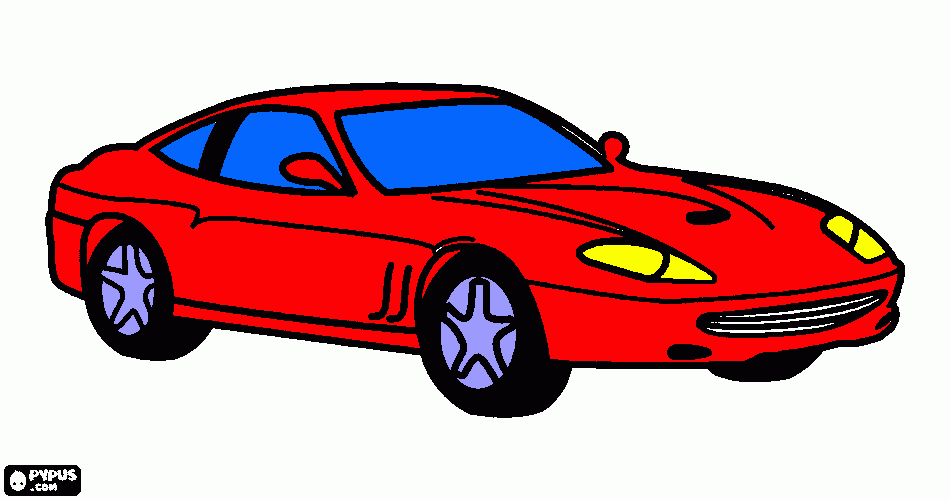 kolorowanka Ferrari,... żebyś tylko mogła wygrać wyścig!