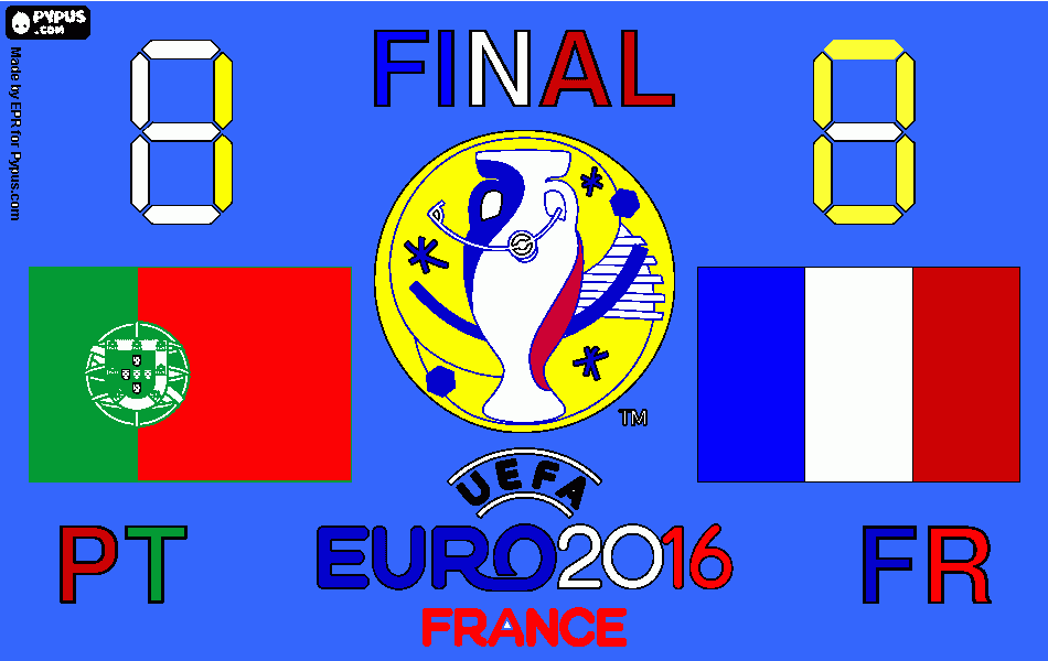 kolorowanka final euro 2016