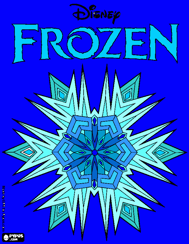 kolorowanka FROZEN:Zrobiła Nikola <3