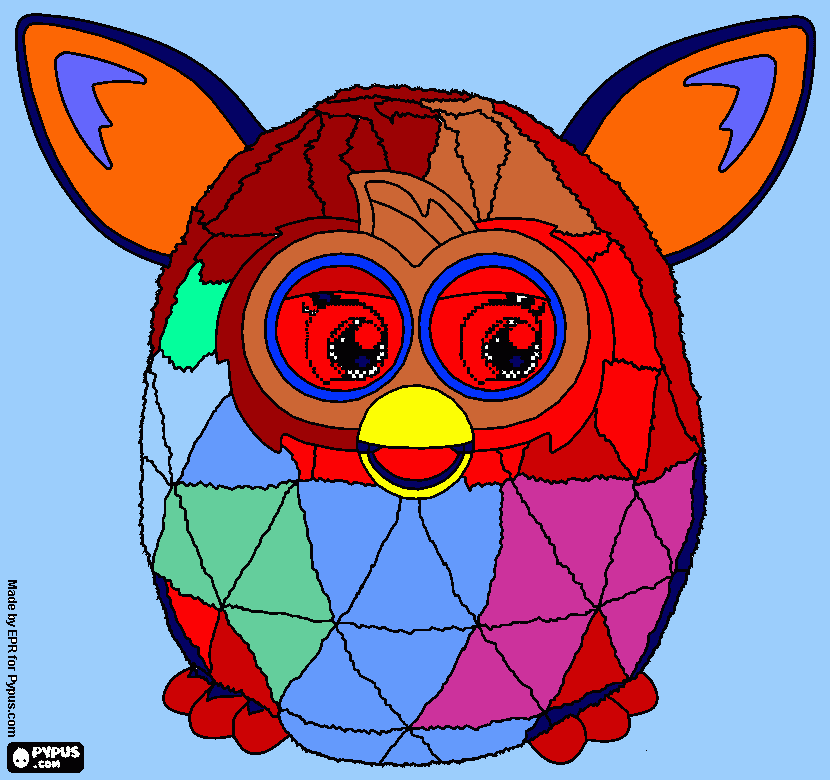 kolorowanka Furby Boom ;)