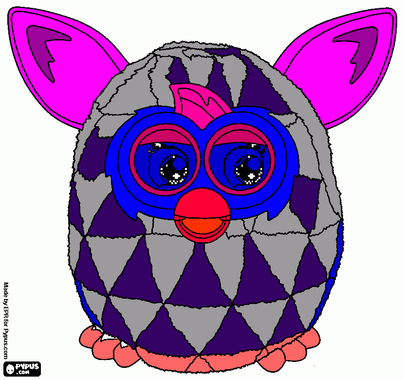 kolorowanka furby dla mamy