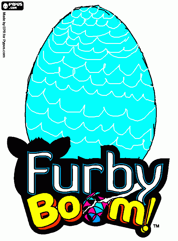 kolorowanka furby jajo