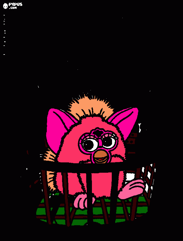kolorowanka furby jest taki słodki