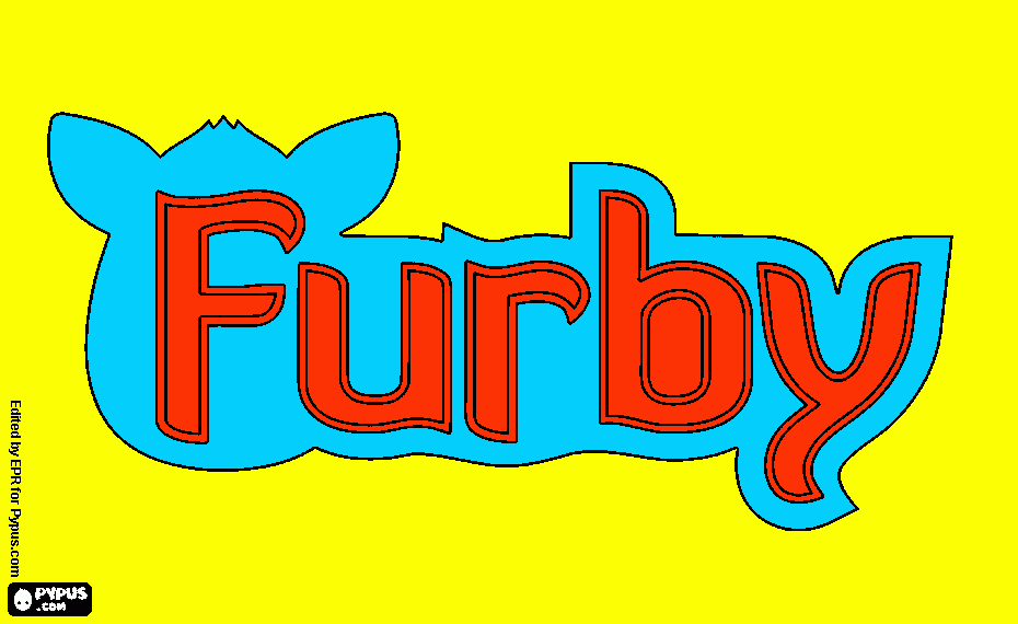 kolorowanka furby logo