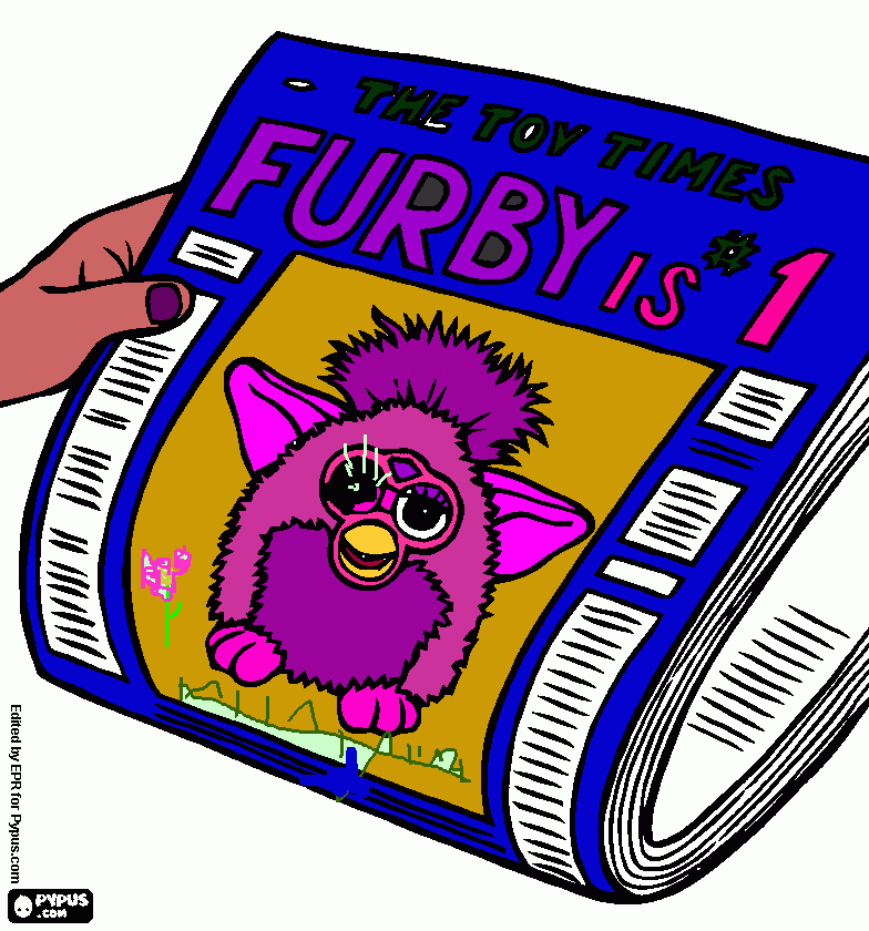 kolorowanka furby roksi