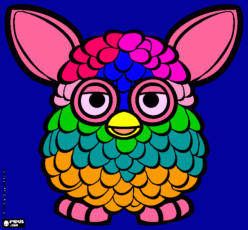 kolorowanka Furby Tosi