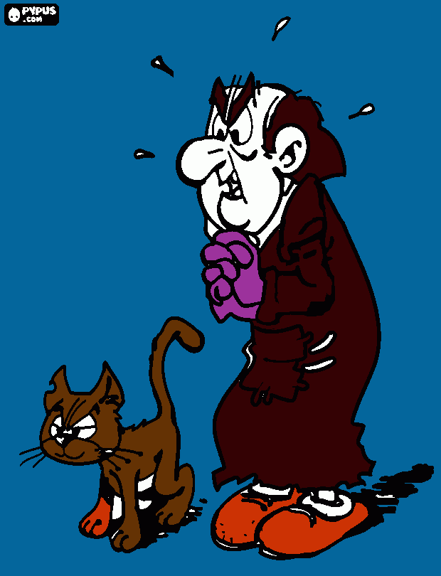 kolorowanka gargamel i krakier