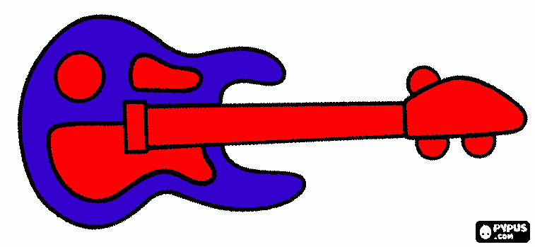 kolorowanka gitara