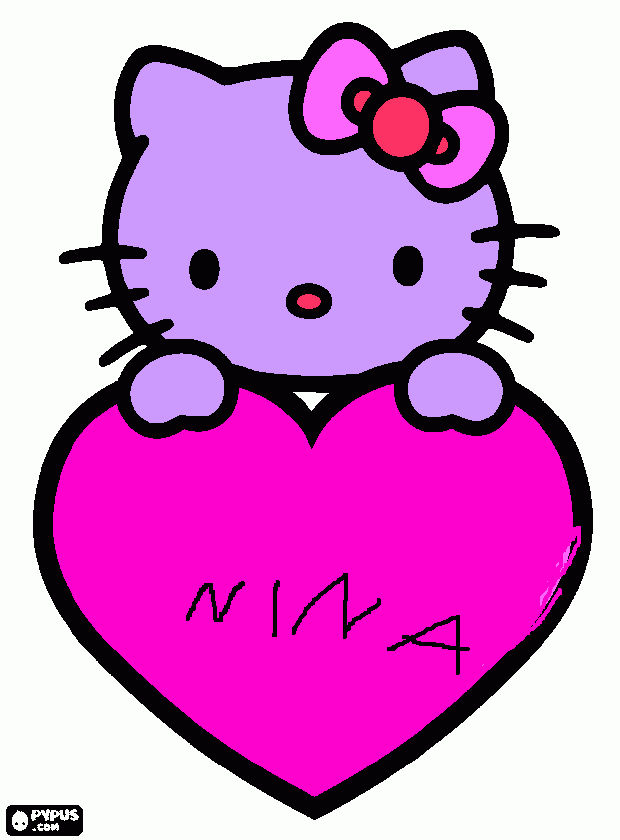 kolorowanka hello kitty NINA