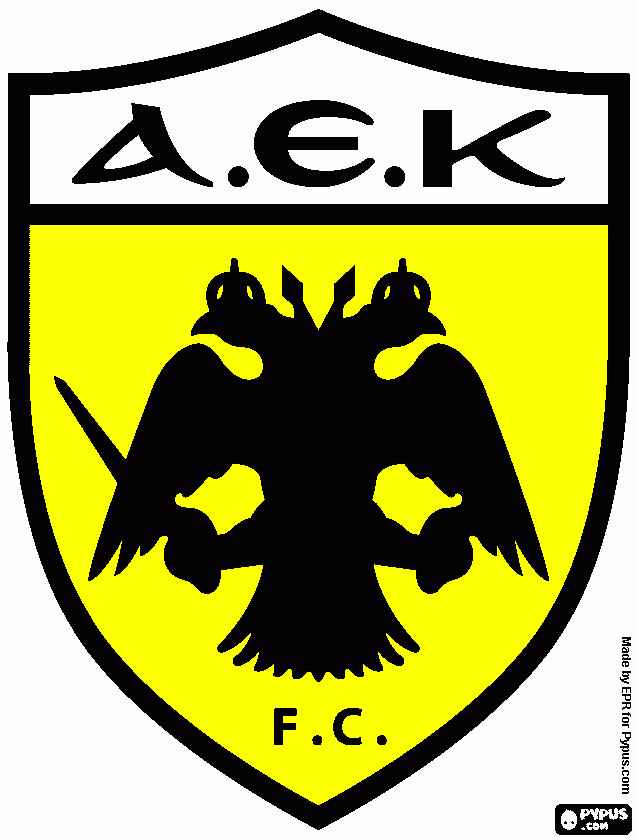 kolorowanka herb aek ateny